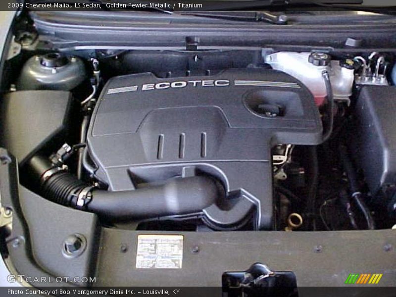 Golden Pewter Metallic / Titanium 2009 Chevrolet Malibu LS Sedan