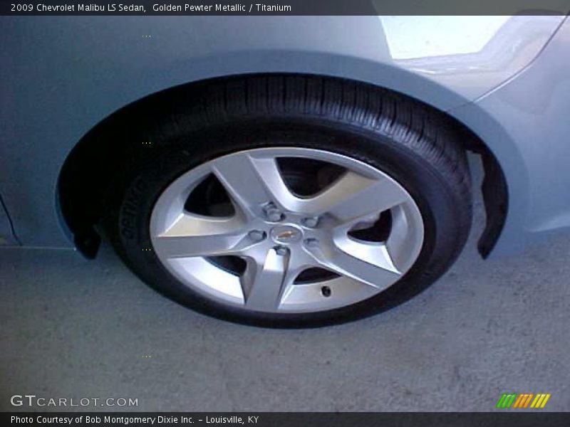 Golden Pewter Metallic / Titanium 2009 Chevrolet Malibu LS Sedan
