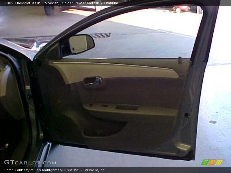 Golden Pewter Metallic / Titanium 2009 Chevrolet Malibu LS Sedan