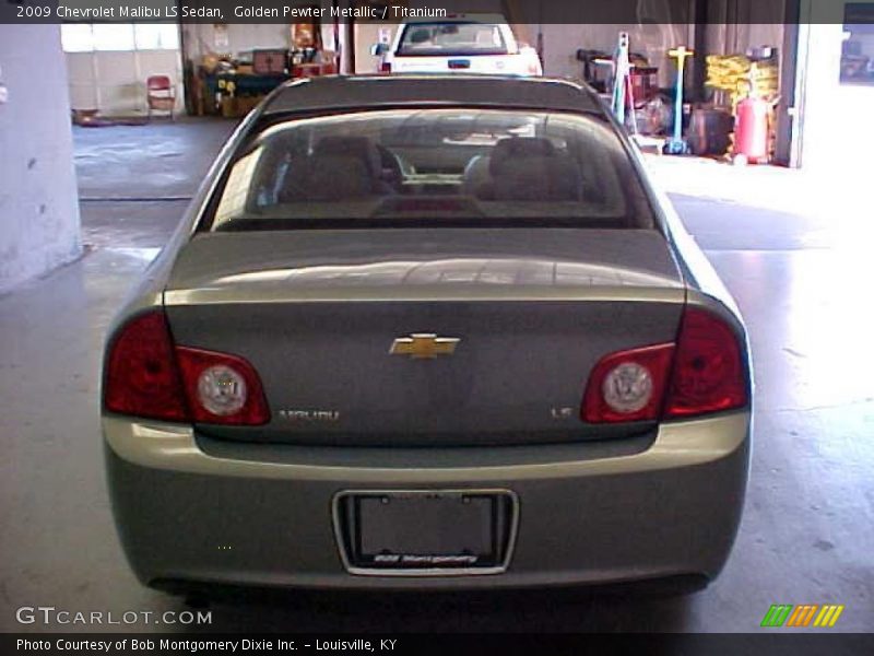 Golden Pewter Metallic / Titanium 2009 Chevrolet Malibu LS Sedan