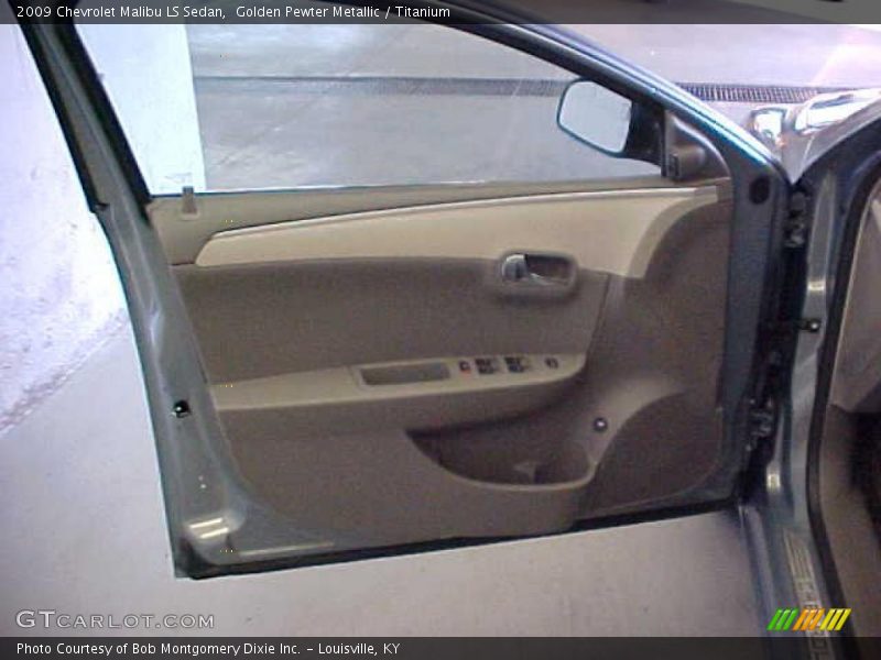 Golden Pewter Metallic / Titanium 2009 Chevrolet Malibu LS Sedan