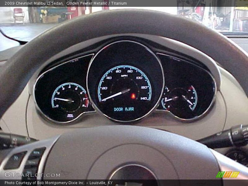 Golden Pewter Metallic / Titanium 2009 Chevrolet Malibu LS Sedan