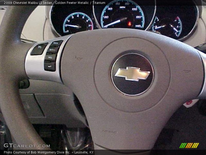 Golden Pewter Metallic / Titanium 2009 Chevrolet Malibu LS Sedan