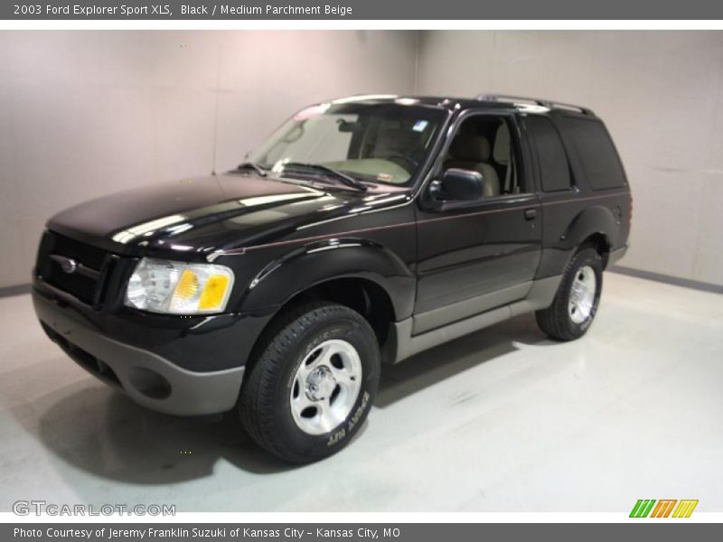 Black / Medium Parchment Beige 2003 Ford Explorer Sport XLS