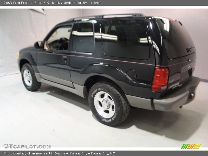 Black / Medium Parchment Beige 2003 Ford Explorer Sport XLS