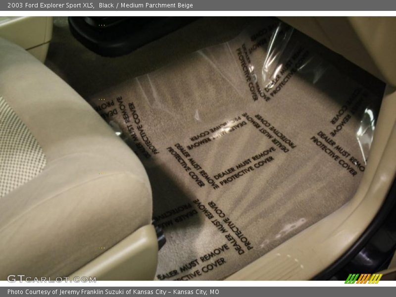 Black / Medium Parchment Beige 2003 Ford Explorer Sport XLS