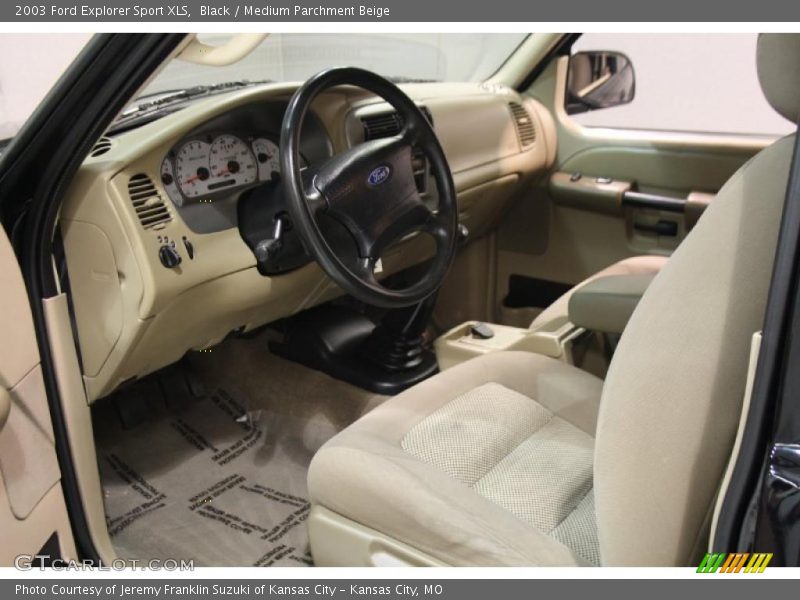 Black / Medium Parchment Beige 2003 Ford Explorer Sport XLS