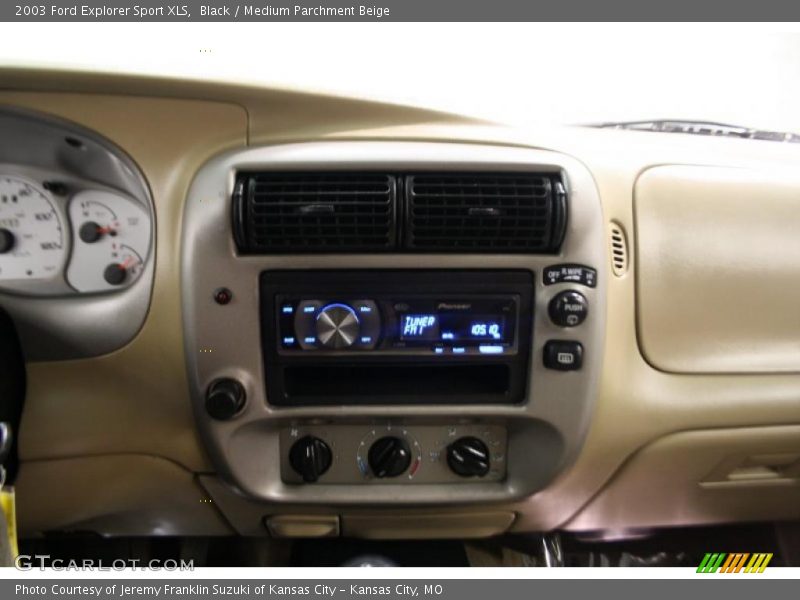 Black / Medium Parchment Beige 2003 Ford Explorer Sport XLS