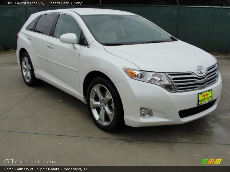 Blizzard Pearl / Ivory 2009 Toyota Venza V6