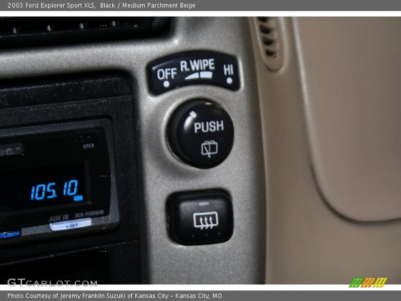 Black / Medium Parchment Beige 2003 Ford Explorer Sport XLS