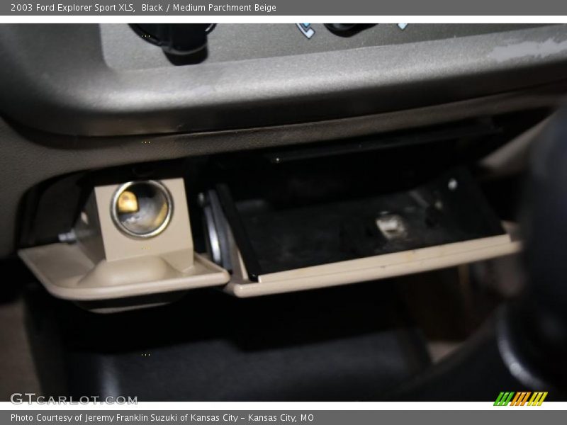 Black / Medium Parchment Beige 2003 Ford Explorer Sport XLS