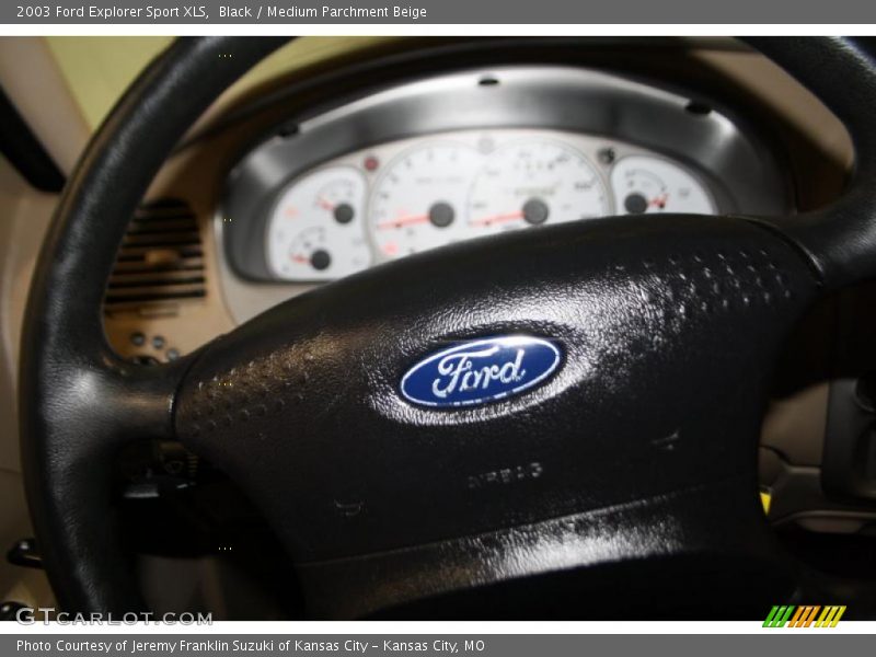 Black / Medium Parchment Beige 2003 Ford Explorer Sport XLS