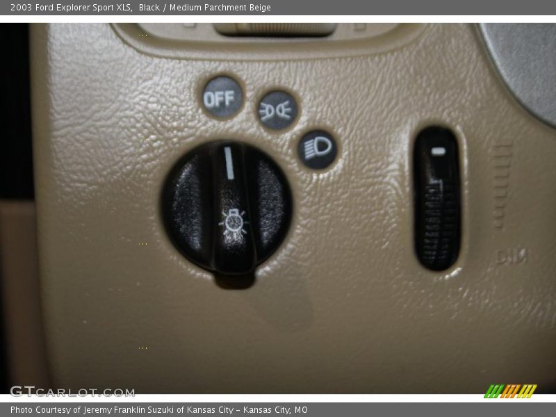 Black / Medium Parchment Beige 2003 Ford Explorer Sport XLS