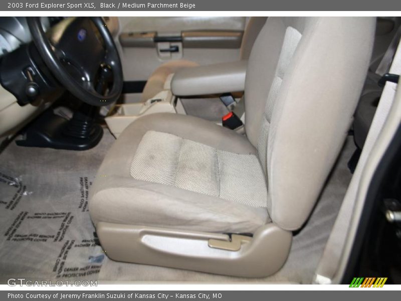 Black / Medium Parchment Beige 2003 Ford Explorer Sport XLS