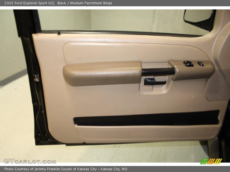 Black / Medium Parchment Beige 2003 Ford Explorer Sport XLS