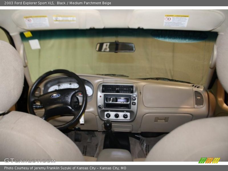 Black / Medium Parchment Beige 2003 Ford Explorer Sport XLS