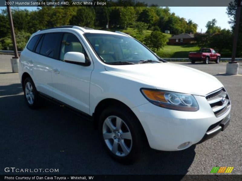 Arctic White / Beige 2007 Hyundai Santa Fe Limited 4WD