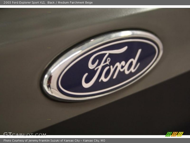 Black / Medium Parchment Beige 2003 Ford Explorer Sport XLS