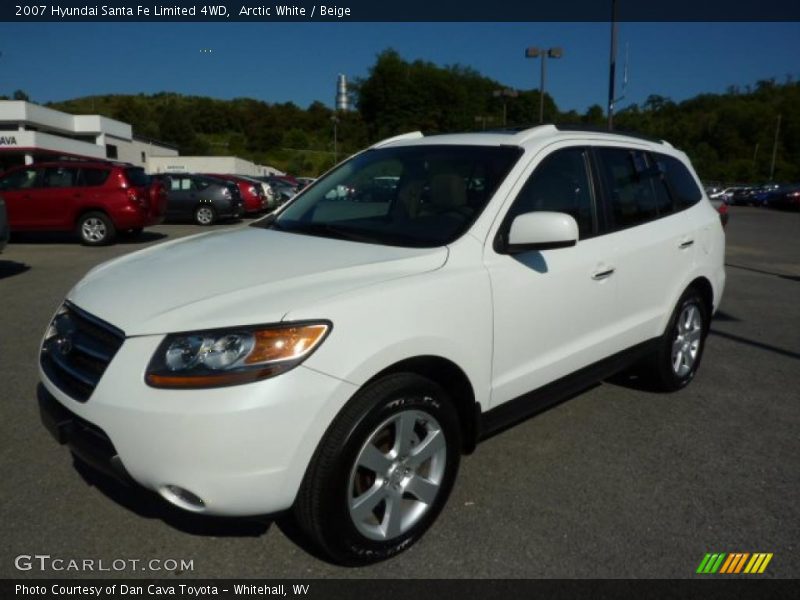 Arctic White / Beige 2007 Hyundai Santa Fe Limited 4WD