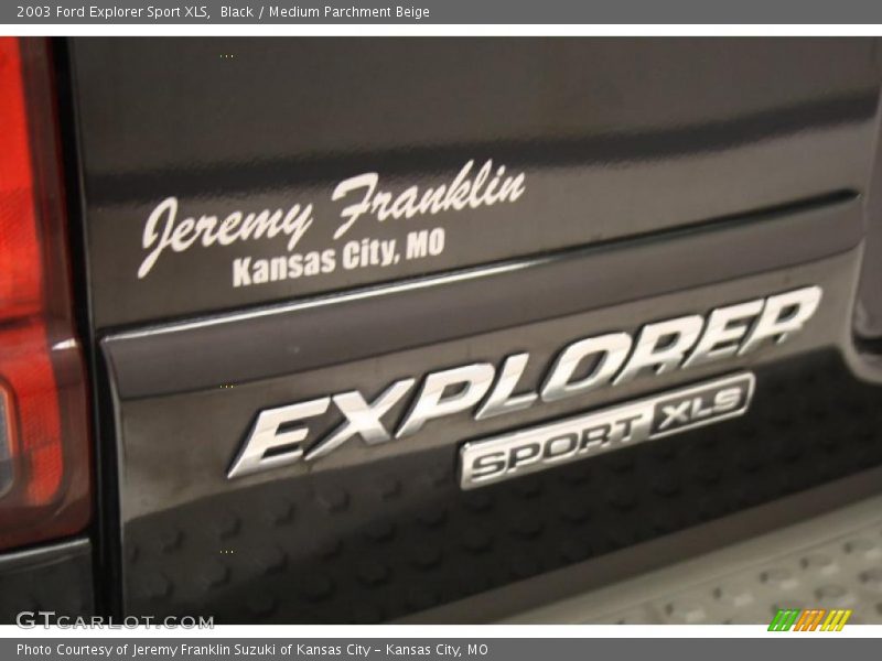 Black / Medium Parchment Beige 2003 Ford Explorer Sport XLS
