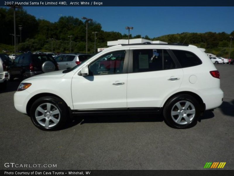 Arctic White / Beige 2007 Hyundai Santa Fe Limited 4WD