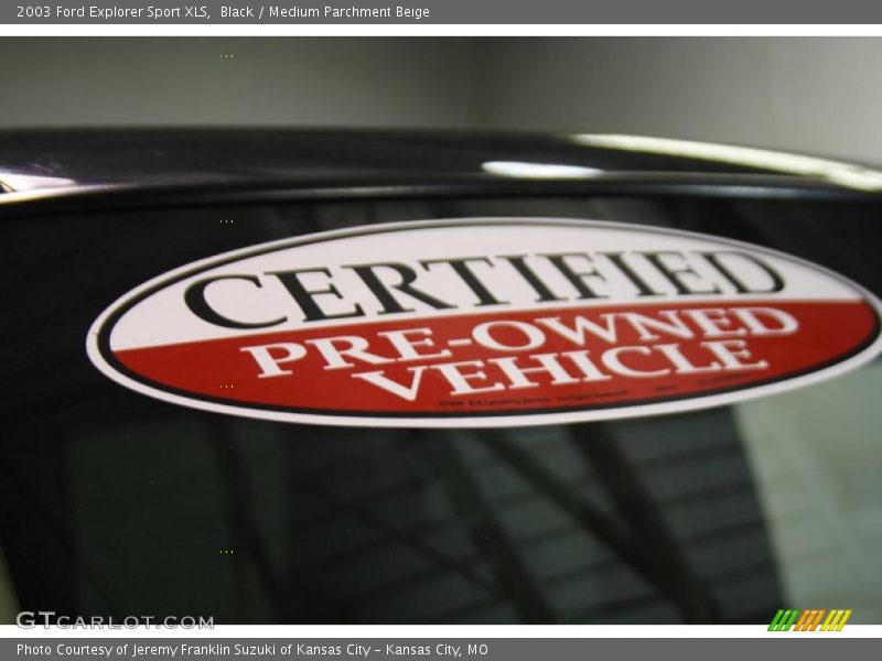 Black / Medium Parchment Beige 2003 Ford Explorer Sport XLS