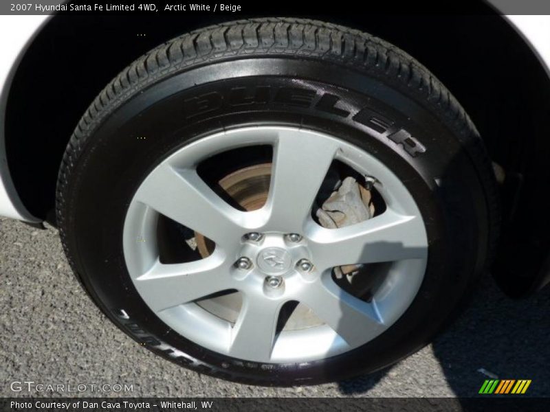 Arctic White / Beige 2007 Hyundai Santa Fe Limited 4WD