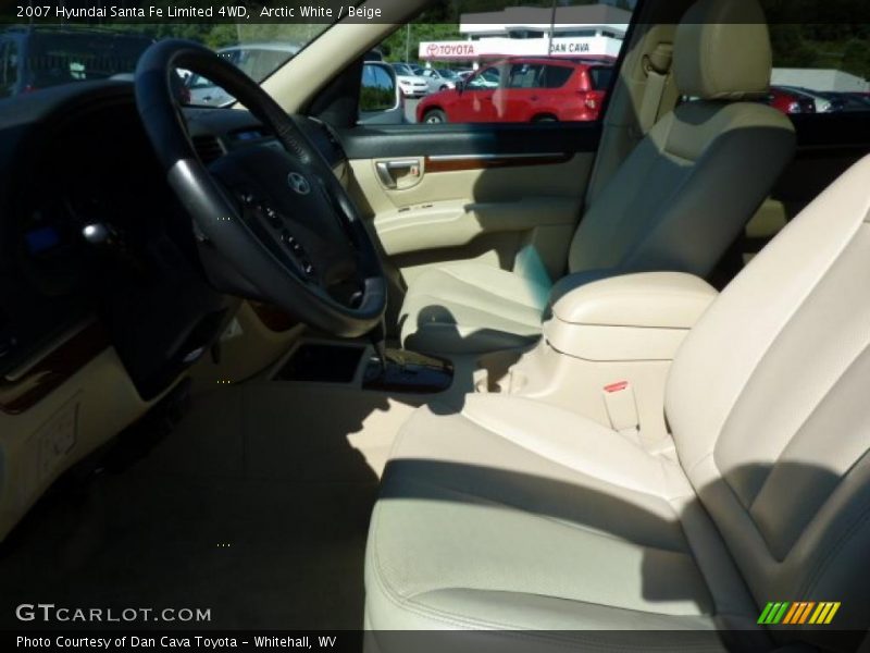 Arctic White / Beige 2007 Hyundai Santa Fe Limited 4WD