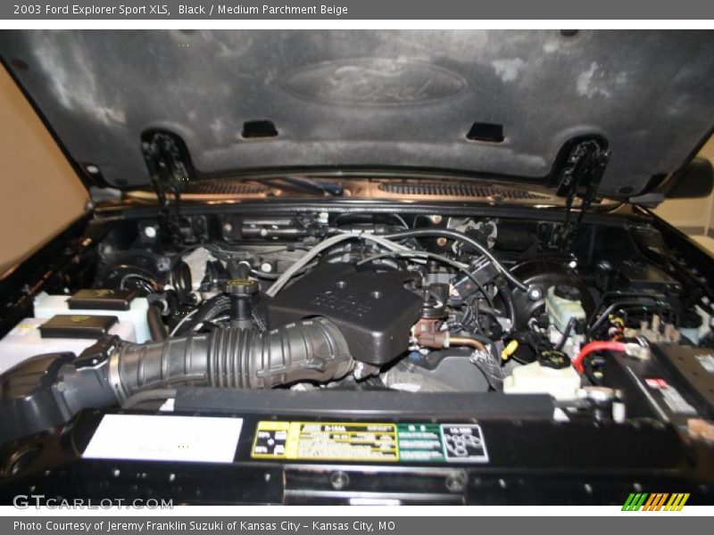 Black / Medium Parchment Beige 2003 Ford Explorer Sport XLS