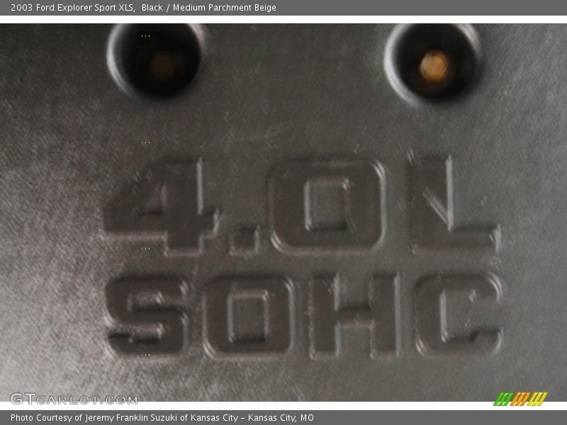 Black / Medium Parchment Beige 2003 Ford Explorer Sport XLS