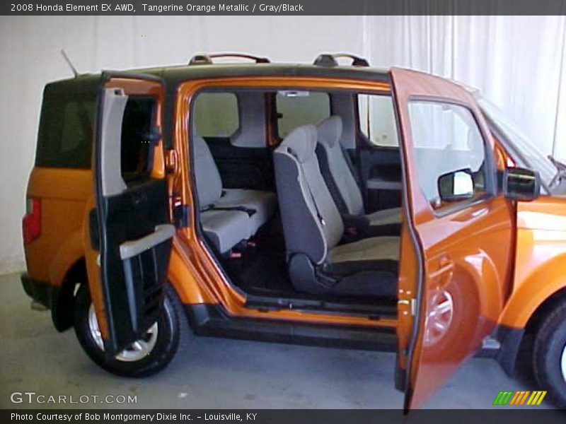 Tangerine Orange Metallic / Gray/Black 2008 Honda Element EX AWD