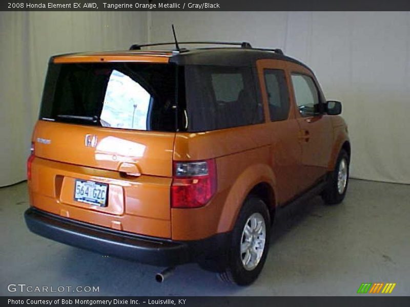 Tangerine Orange Metallic / Gray/Black 2008 Honda Element EX AWD