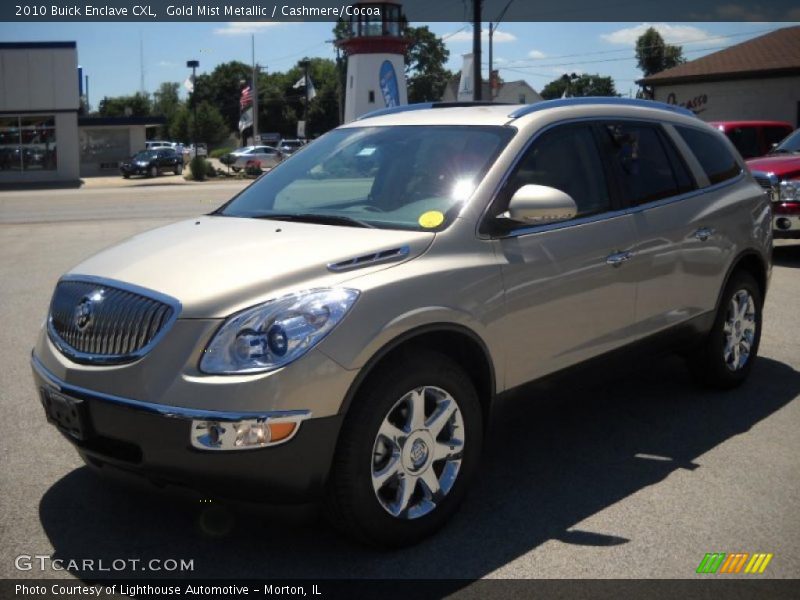 Gold Mist Metallic / Cashmere/Cocoa 2010 Buick Enclave CXL