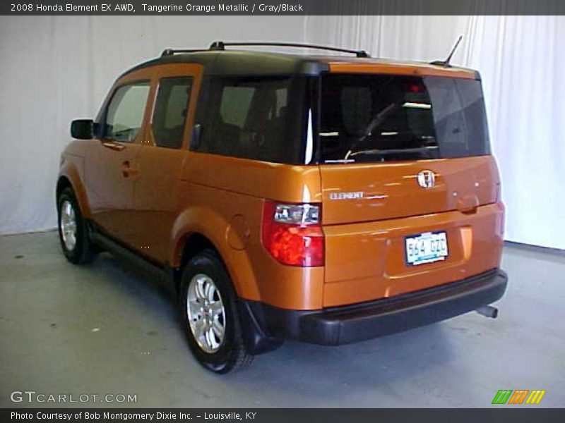 Tangerine Orange Metallic / Gray/Black 2008 Honda Element EX AWD