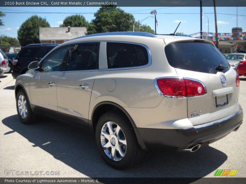 Gold Mist Metallic / Cashmere/Cocoa 2010 Buick Enclave CXL