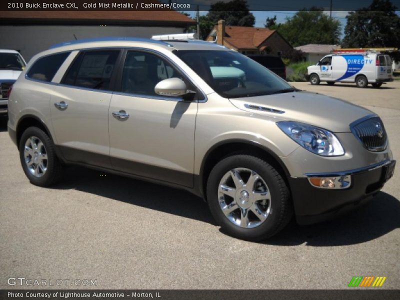 Gold Mist Metallic / Cashmere/Cocoa 2010 Buick Enclave CXL