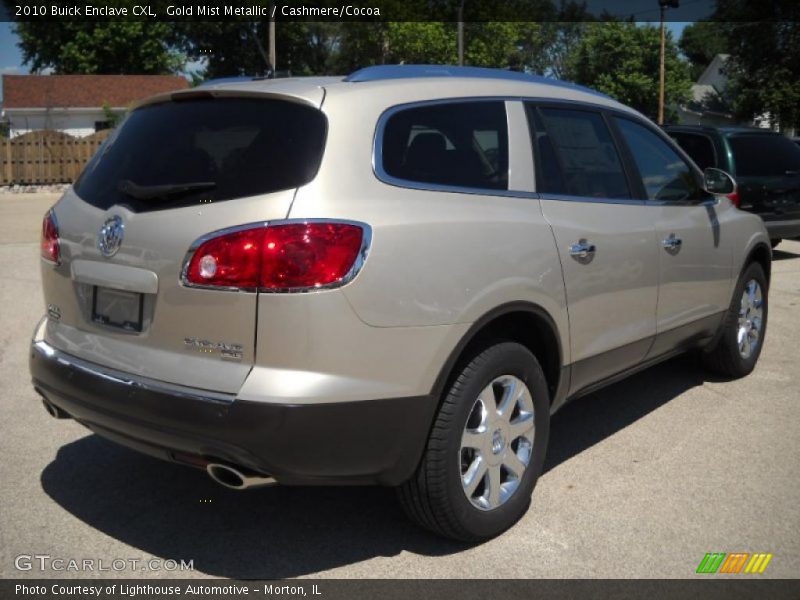 Gold Mist Metallic / Cashmere/Cocoa 2010 Buick Enclave CXL