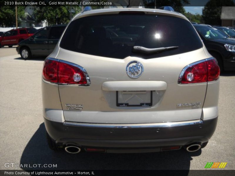 Gold Mist Metallic / Cashmere/Cocoa 2010 Buick Enclave CXL