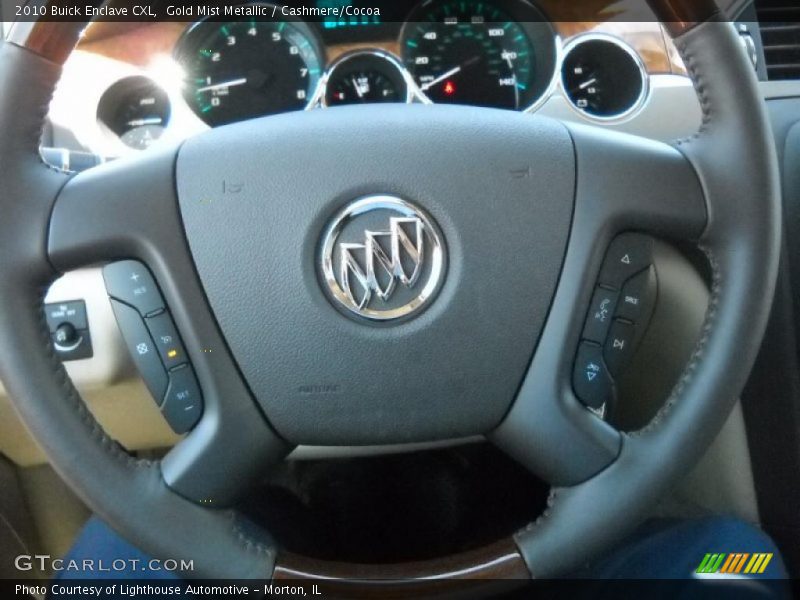 Gold Mist Metallic / Cashmere/Cocoa 2010 Buick Enclave CXL