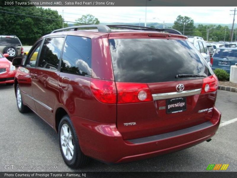 Salsa Red Pearl / Stone Gray 2006 Toyota Sienna Limited AWD