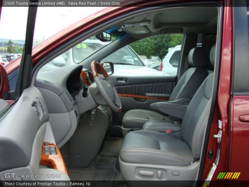 Salsa Red Pearl / Stone Gray 2006 Toyota Sienna Limited AWD