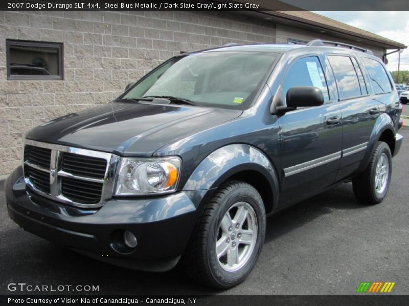 Steel Blue Metallic / Dark Slate Gray/Light Slate Gray 2007 Dodge Durango SLT 4x4
