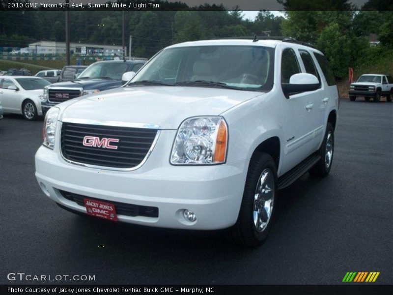 Summit White / Light Tan 2010 GMC Yukon SLT 4x4