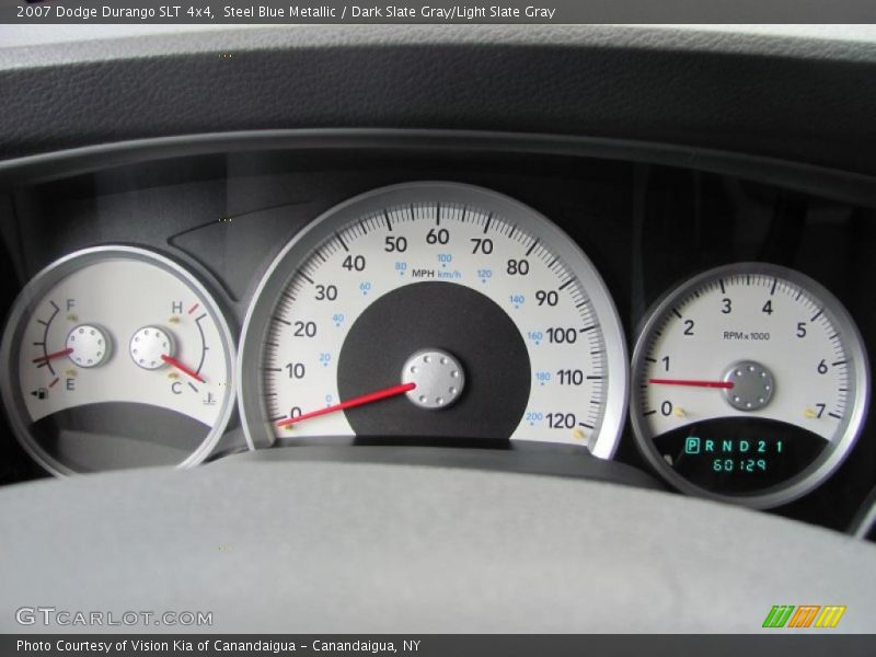 Steel Blue Metallic / Dark Slate Gray/Light Slate Gray 2007 Dodge Durango SLT 4x4