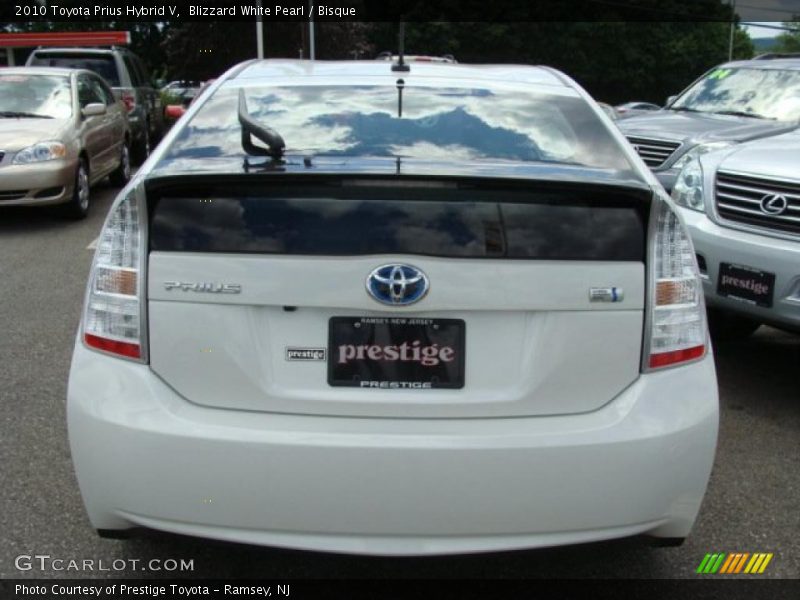 Blizzard White Pearl / Bisque 2010 Toyota Prius Hybrid V