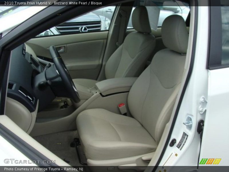 Blizzard White Pearl / Bisque 2010 Toyota Prius Hybrid V