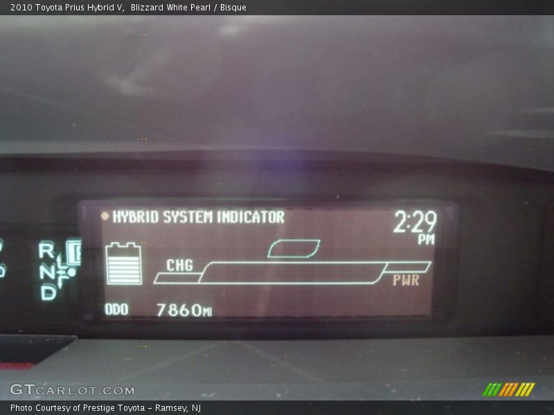 Blizzard White Pearl / Bisque 2010 Toyota Prius Hybrid V