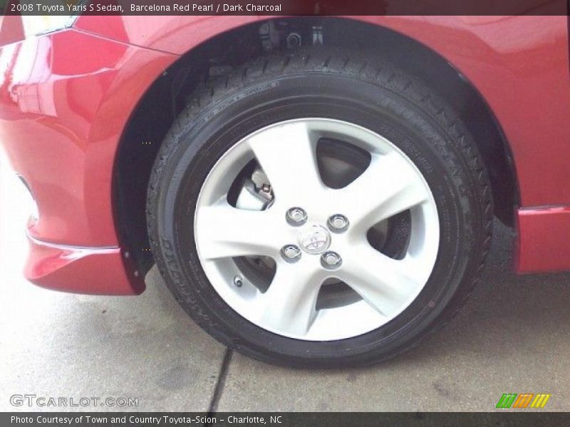 Barcelona Red Pearl / Dark Charcoal 2008 Toyota Yaris S Sedan