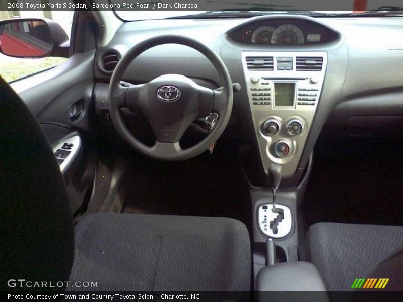 Barcelona Red Pearl / Dark Charcoal 2008 Toyota Yaris S Sedan