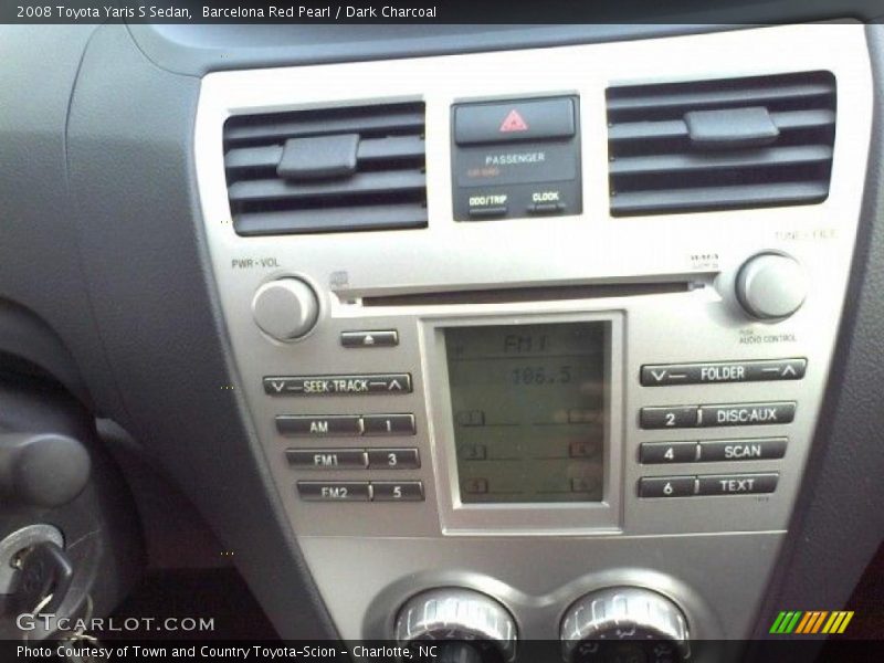 Barcelona Red Pearl / Dark Charcoal 2008 Toyota Yaris S Sedan